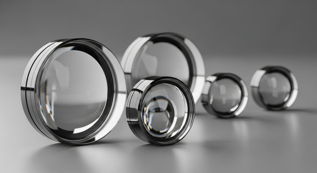 様々な大きさのレンズ | 愛知県の光学機器の設計・試作・測定 | 株式会社LABOPT